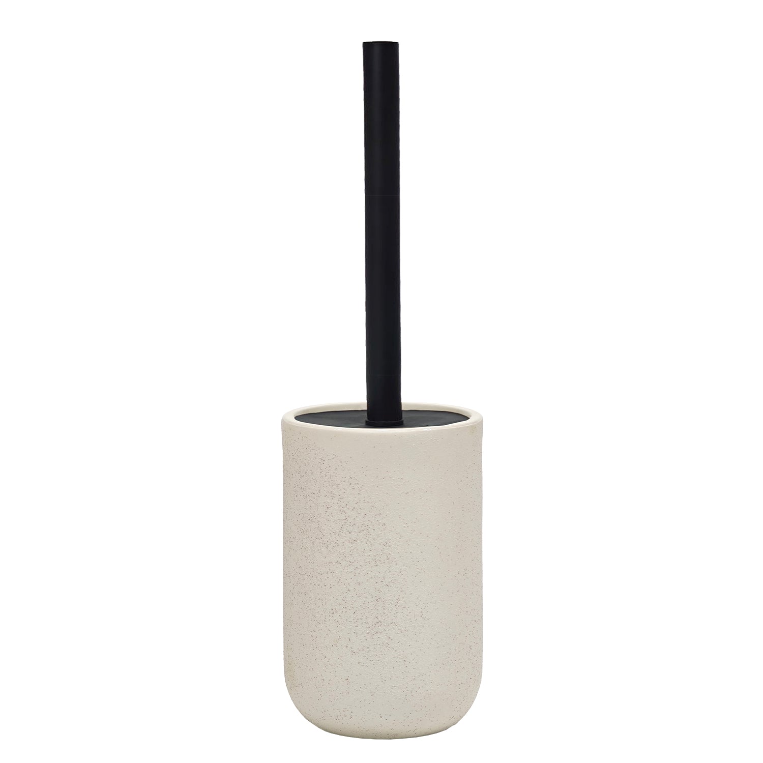 VESTIAMO CASA - Portascopino con scopino Bianco - h30 cm diametro 10 cm